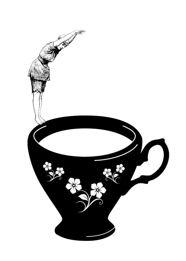 Dive in tea cup