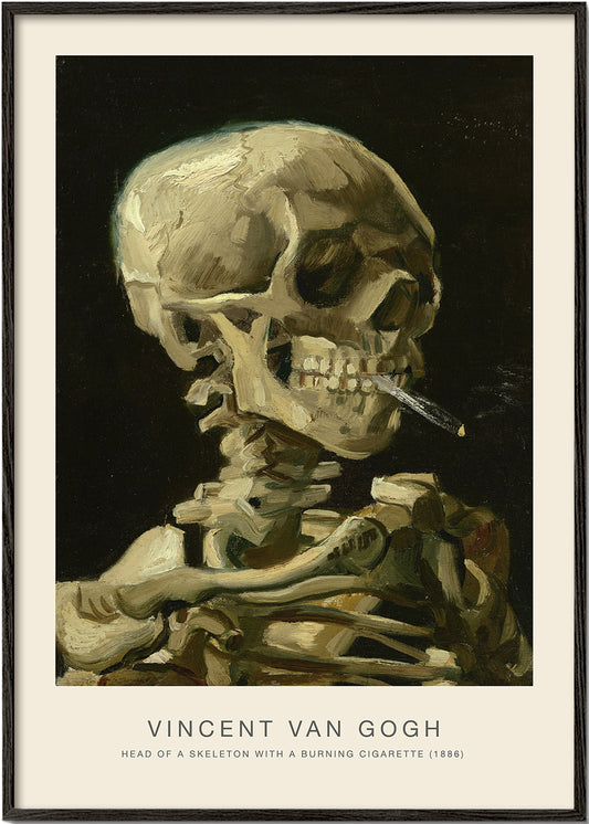 Skeleton with a burning cigarette (Special Edition) - Vincent van Gogh