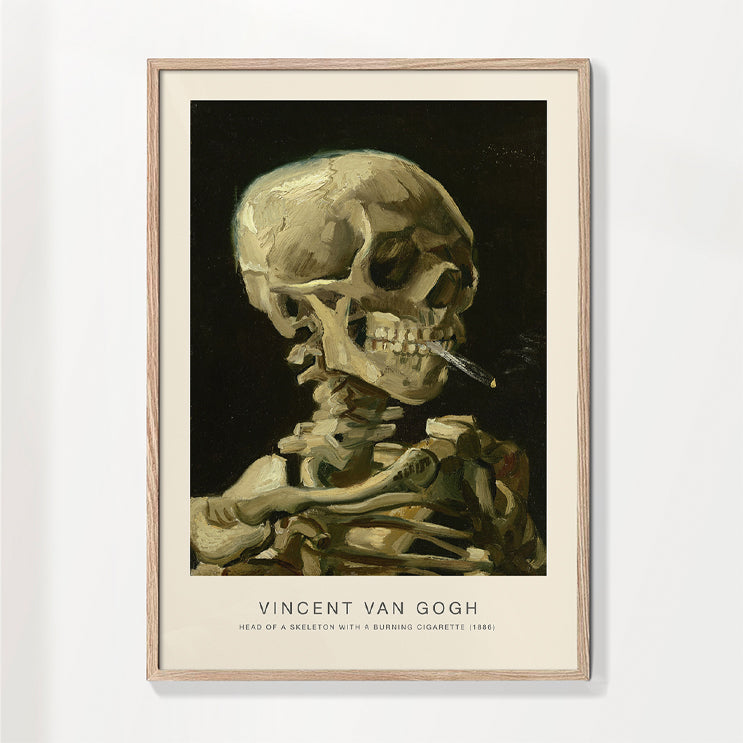 Skeleton with a burning cigarette (Special Edition) - Vincent van Gogh