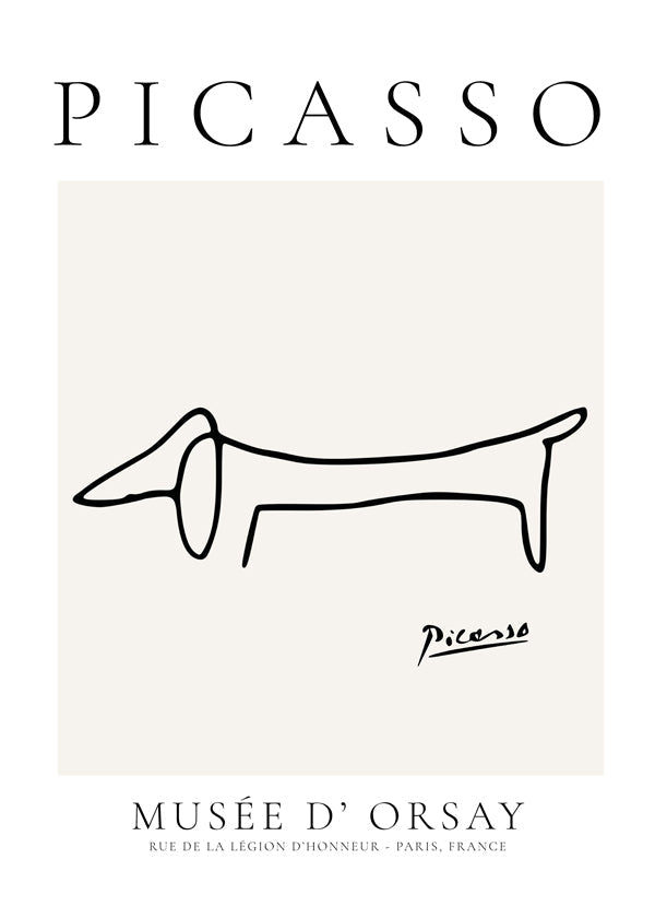 Pablo Picasso Animals Drawing Dog