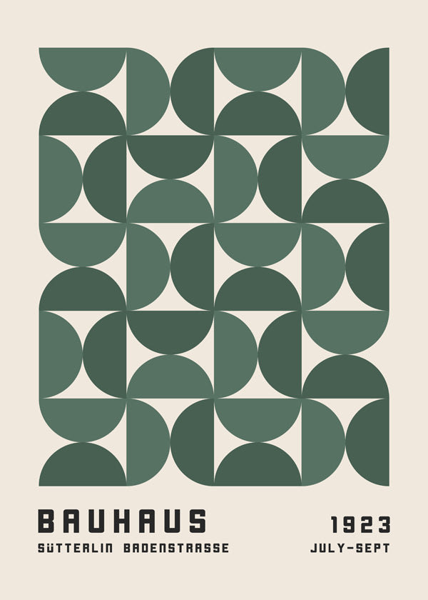 Bauhaus Green Exhibition Poster