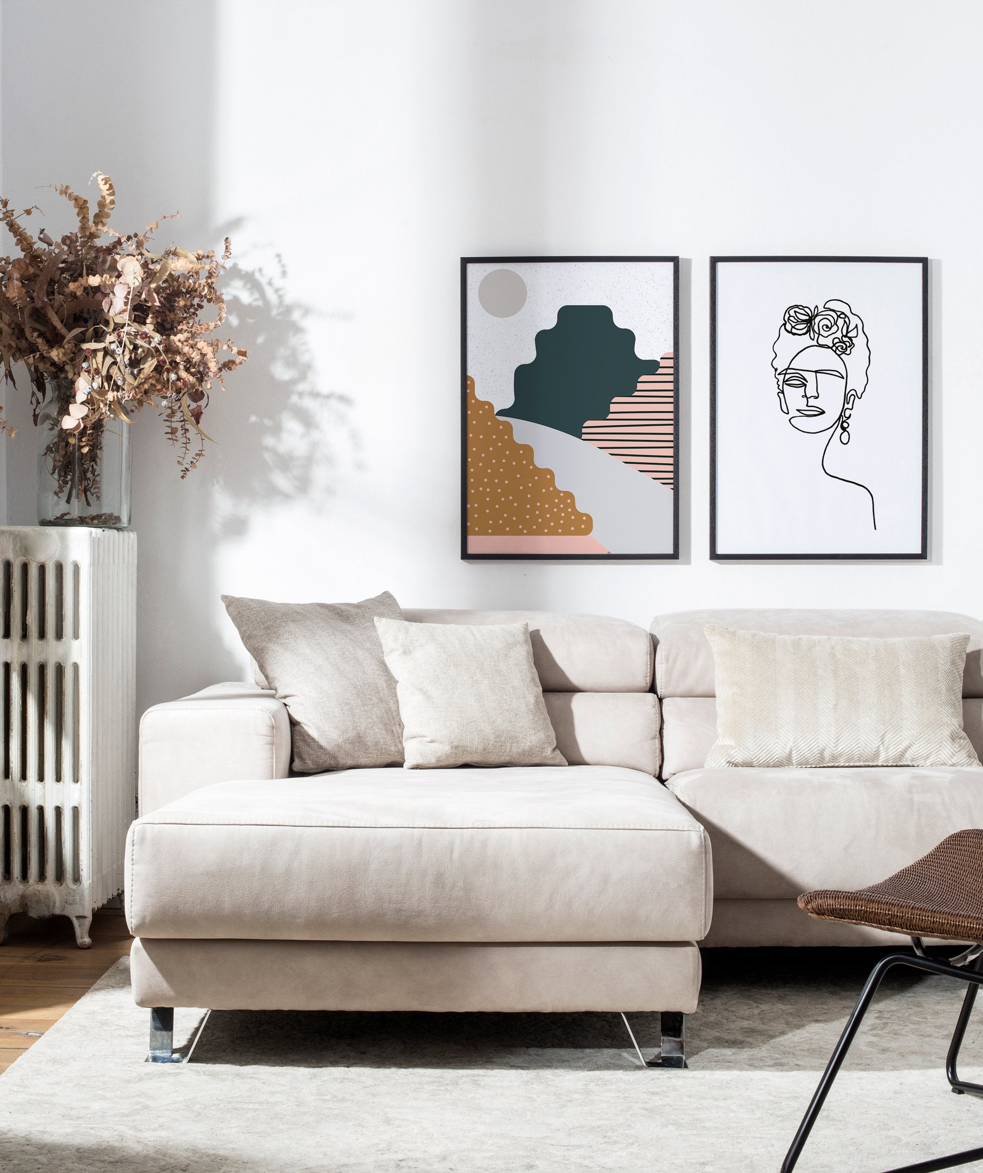 Poster of an illustration of Frida Kahlo - Abstract art prints – Artesta